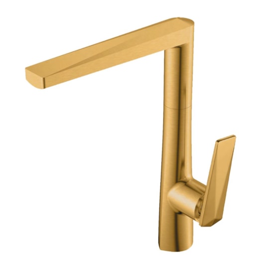 Misturador Monocomando Para Cozinha Bica Alta Kr293 Gold Matte Kromma - Imagem principal - 3c5e5145-3843-4a36-831e-01a8616d3e26