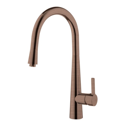 Misturador Monocomando Para Cozinha Bica Alta Kr389 Rosê Gold Escovado Kromma - Imagem principal - e2279b4e-4555-45a5-8b6f-fa7145af1a19