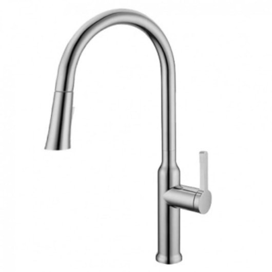 Misturador Monocomando Para Cozinha Bica Alta Rb3386 Aço Escovado Rubinettos - Imagem principal - 9cee8971-185d-438b-bd77-ec6a60a9a100