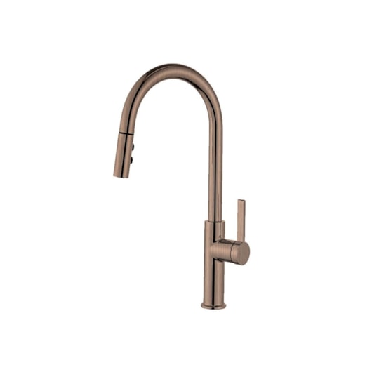 Misturador Monocomando Para Cozinha Bica Alta Rb3401 Rose Gold Escovado Rubinettos - Imagem principal - f6c74d98-e5cc-4749-afab-00712c4a57f6