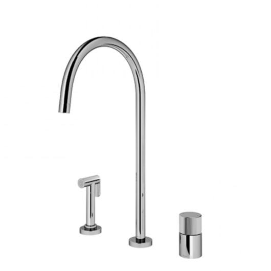 Misturador Monocomando Para Cozinha com Ducha Laterial Mix&Match Cromado Docol - Imagem principal - 19281bd8-56a2-4f8a-8a3d-0819128f1ed1
