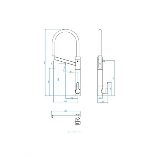 Misturador Monocomando Para Cozinha De Cozinha Twin Red Gold e Marrom Deca - Imagem principal - 684350ea-e381-4487-9a22-4819c5a63605