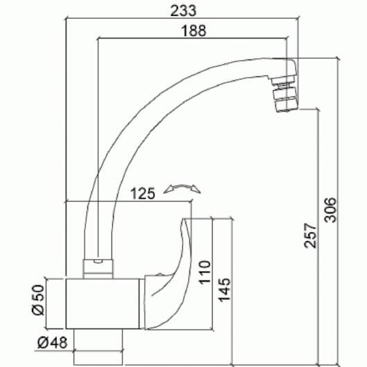 Misturador Monocomando Para Cozinha De Mesa Allure 2257 C71 Cromado Lorenzetti - Imagem principal - 3569e38c-5ec0-4b8f-8542-9615f77bff26