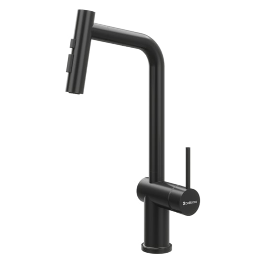 Misturador Monocomando para Cozinha de Mesa Bica Alta 500 Black Matte Debacco - Imagem principal - 9ebeffad-b903-4bd2-9a73-b266124c7733