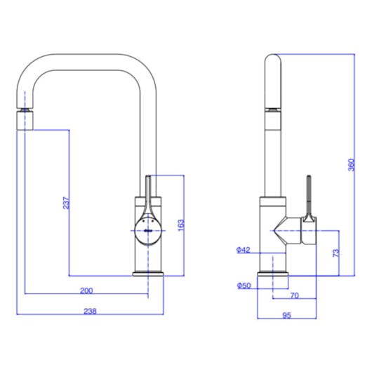 Misturador Monocomando Para Cozinha De Mesa Bica Alta Start Cromado Deca - Imagem principal - 1510e4c4-e9b5-437f-b75b-472fd989c5e6