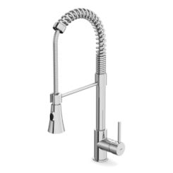 Misturador Monocomando Para Cozinha De Mesa Bica Móvel Gourmet Cromado Celite