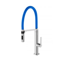 Misturador Monocomando Para Cozinha De Mesa Doc Cromada/azul Docol