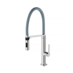 Misturador Monocomando Para Cozinha De Mesa Doc Cromada/cinza Docol