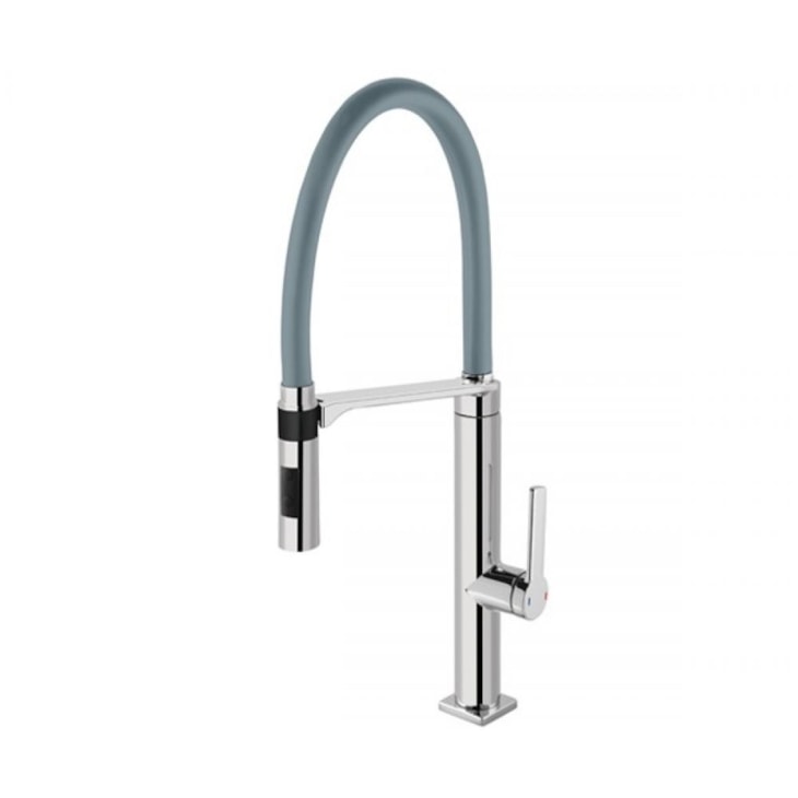 Misturador Monocomando Para Cozinha De Mesa Doc Cromada/cinza Docol