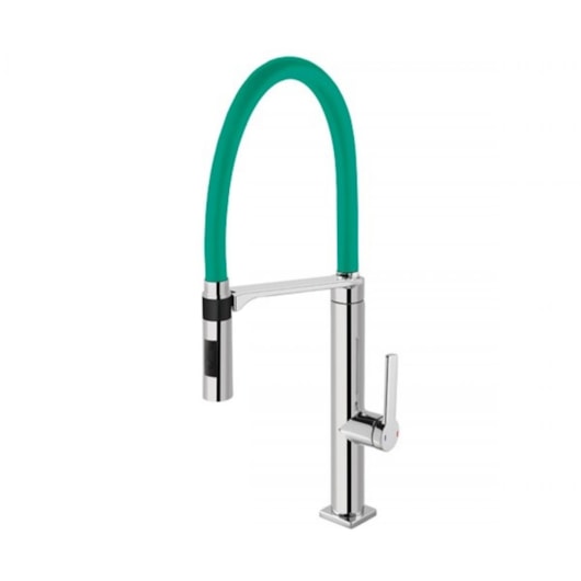 Misturador Monocomando Para Cozinha De Mesa Doc Cromada/verde Docol - Imagem principal - 782148f3-5f1b-4108-8e73-4991661944cc