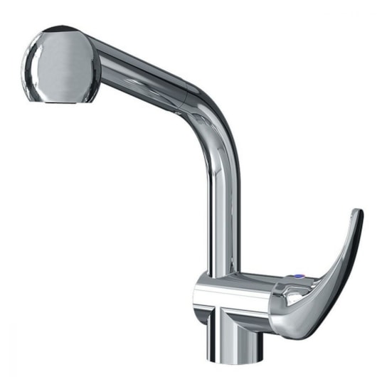 Misturador Monocomando Para Cozinha De Mesa Domus 6259 Bica Alta Com Ducha Cromada Fani Metais - Imagem principal - 197ea6eb-a210-4b3c-a262-e27ed7e290ed