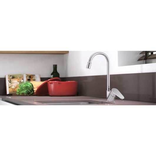 Misturador Monocomando Para Cozinha De Mesa Gali Bica Alta Cromada Docol - Imagem principal - 2b5b6765-ed67-47c2-821a-58f5b256b0a0