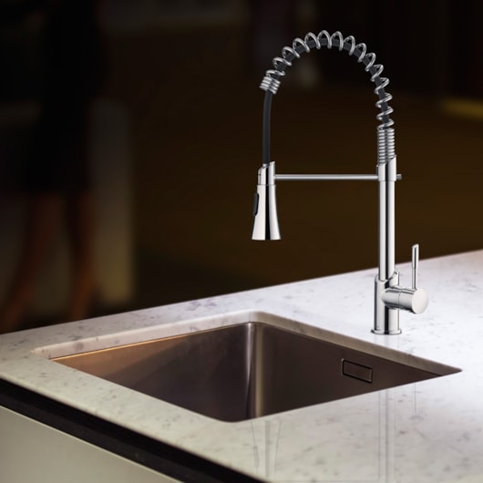 Misturador Monocomando Para Cozinha De Mesa Gourmet Loren Kitchen Com Ducha  Cromado Lorenzetti - Imagem principal - 3a02eaca-335b-4963-be0a-7f5281f16dc6