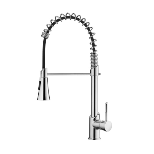 Misturador Monocomando Para Cozinha De Mesa Gourmet Loren Kitchen Com Ducha  Cromado Lorenzetti - Imagem principal - d3f568d9-aa7d-4e9d-9254-49de77ab2230