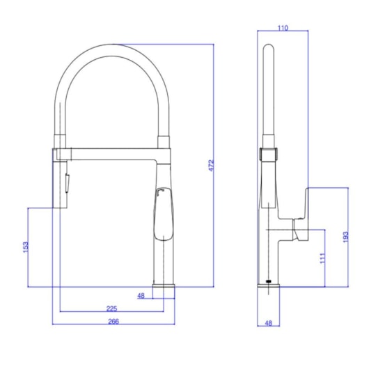 Misturador Monocomando Para Cozinha De Mesa Level Motion Cromado E Preto Deca - Imagem principal - 027991de-bae7-40bf-8886-de70dfa65cfe