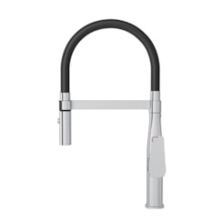 Misturador Monocomando Para Cozinha De Mesa Level Motion Cromado Preto Deca