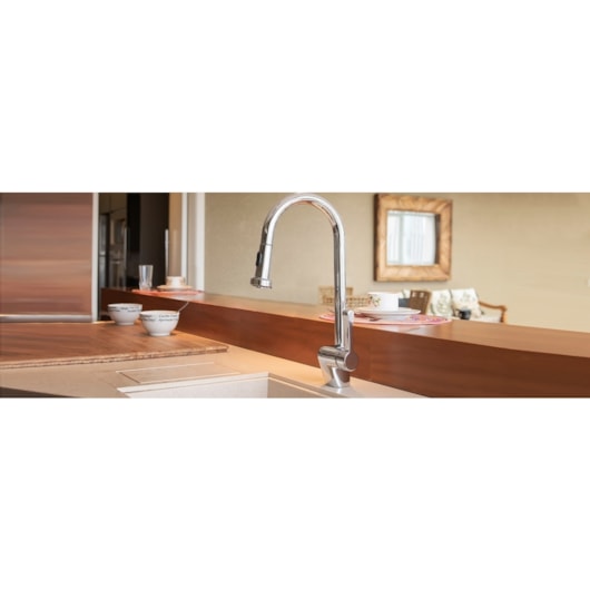Misturador Monocomando Para Cozinha De Mesa Mangiare Tech Cromada Docol - Imagem principal - eee6d8eb-8d13-4691-a875-ed1791cbbf47