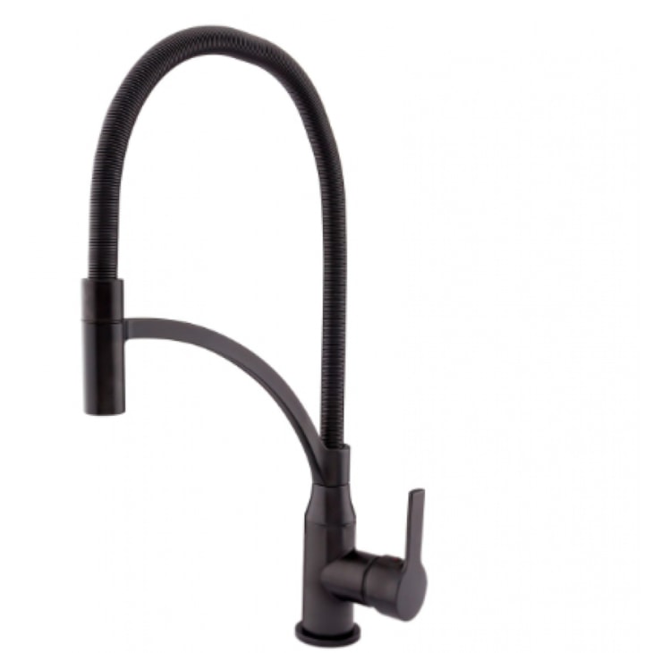Misturador Monocomando Para Cozinha De Mesa Mendoza 6256 BK604 Preto Fosco Fani