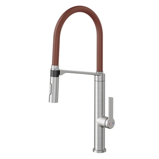 Misturador Monocomando Para Cozinha Doc Inox Escovado/Corten Docol - Imagem principal - 87f01432-4ace-4956-8363-2c3fb6f60489