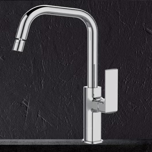 Misturador Monocomando Para Cozinha Frame Aço Escovado Lexxa - Imagem principal - 4716ea4b-6cd6-40d3-afc7-2a5fe0ef2f0f