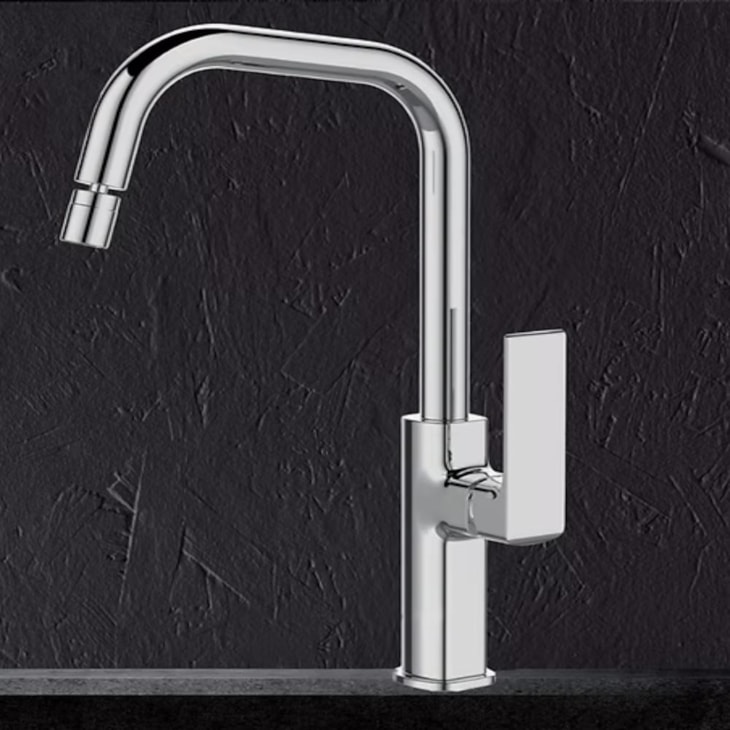 Misturador Monocomando Para Cozinha Frame Aço Escovado Lexxa
