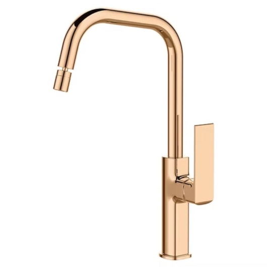 Misturador Monocomando Para Cozinha Frame Rose Gold Lexxa - Imagem principal - 26c956de-2c86-447c-b707-a41a486dcf04