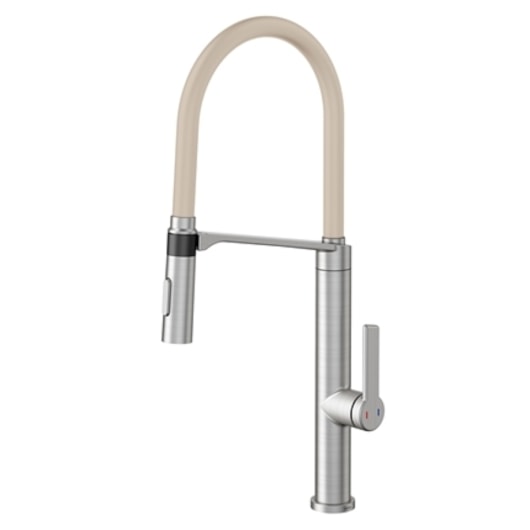 Misturador Monocomando Para Cozinha Inox Escovado Com Mangueira Areia Docol - Imagem principal - 6c3ef040-8bdf-402b-88fe-05ebc9b6e256