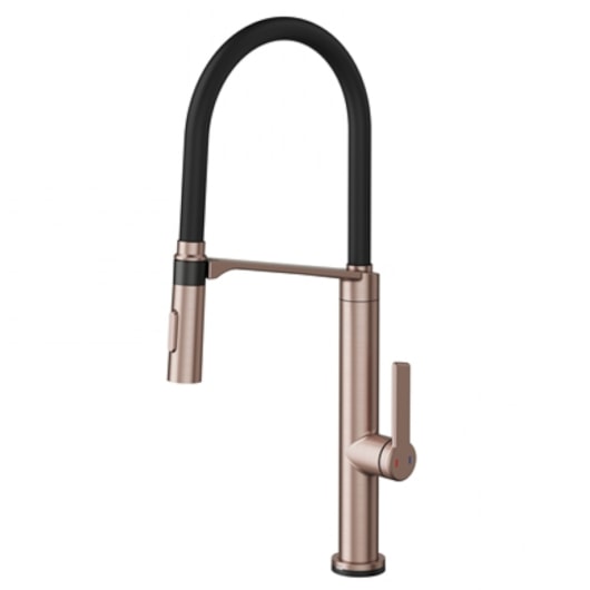Misturador Monocomando Para Cozinha Vox Cobre Escovado Com Preto Fosco Docol - Imagem principal - d0f6a8eb-7a81-4182-8f7c-a51f87eabf63