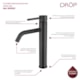 Misturador Monocomando Para Lavatório Bica Alta Black Matte Drop - d9e6b5b6-844e-4e13-ba59-a32087f2e9fb