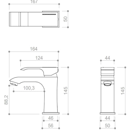 Misturador Monocomando Para Lavatório Bica Alta Com Cristais Rb1717 Dourado Rubinettos - Imagem principal - 627b426f-2368-42cb-87b8-a360a12cf1f2