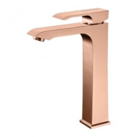 Misturador Monocomando Para Lavatório Bica Alta Com Cristais Rb8853 Rose Gold Rubinettos - Imagem principal - b7cdb231-7176-4d8f-9314-1947e23372d8