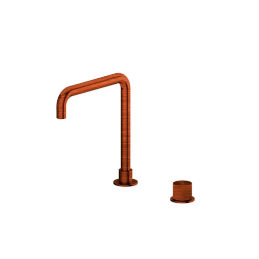 Misturador Monocomando Para Lavatorio Bica Alta Giratoria Cobre Escovado Kromma - Imagem principal - 198b5790-f5db-4ba0-8ea0-51a5c32c091c