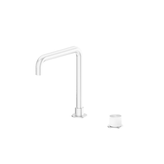 Misturador Monocomando Para Lavatório Bica Alta Giratória Kr460 Branco Matte Kromma - Imagem principal - 3f916af6-fe27-4e71-ae23-526ce60562fe