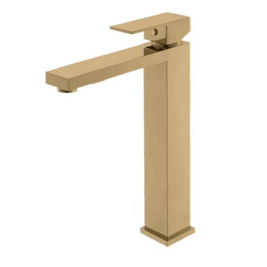 Misturador Monocomando Para Lavatório Bica Alta Kr229n Champagne Matte Kromma - Imagem principal - c094a887-8dab-4e7b-ae8b-fa40d7a62cd5