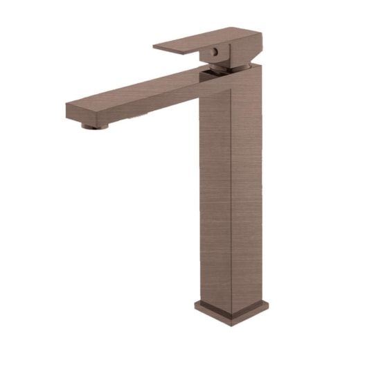Misturador Monocomando Para Lavatório Bica Alta Kr279 Bronze Hera Escovado Kromma - Imagem principal - 991c028c-7b77-4f78-8e77-0174abfdb180