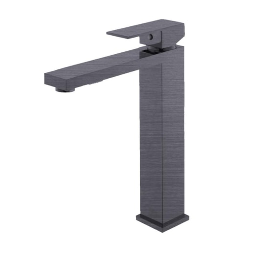 Misturador Monocomando Para Lavatório Bica Alta Kr279 Titânio Escovado Kromma - Imagem principal - f7ee1495-826c-48a1-bad5-b43b150a8aac