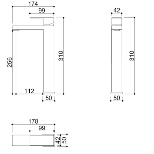 Misturador Monocomando Para Lavatório  Bica Alta Kr379 Dourado Kromma - Imagem principal - 94fcbf55-82bd-43fc-8218-d09d10d008c5