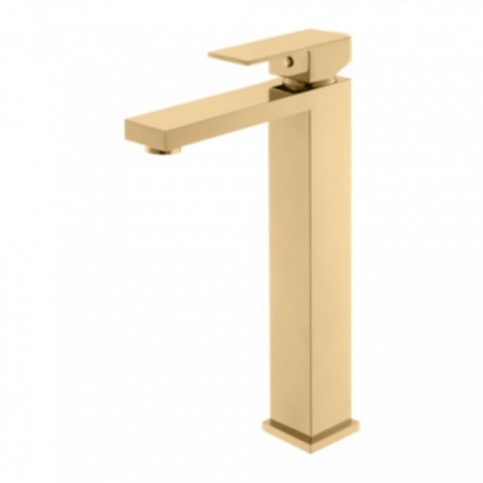 Misturador Monocomando Para Lavatório  Bica Alta Kr379 Dourado Kromma - Imagem principal - 840df2c6-7ab8-4c32-9ba3-ab84a7359a59