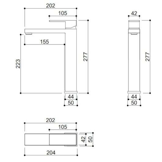 Misturador Monocomando Para Lavatório Bica Alta Kr429n Dourado kromma - Imagem principal - a6931c37-7c7a-4220-bf05-7cdc552db261