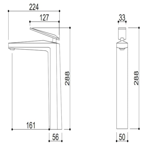 Misturador Monocomando Para Lavatório Bica Alta Kr486 Branco E Cromado Kromma - Imagem principal - dceaafba-31cb-44af-a3a5-c5044db1b4c4