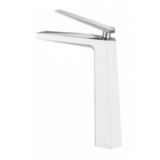 Misturador Monocomando Para Lavatório Bica Alta Kr486 Branco E Cromado Kromma - Imagem principal - b155fc22-ed25-47f2-8079-ce118db2dd75