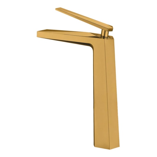 Misturador Monocomando Para Lavatório Bica Alta Kr578 Gold Matte Kromma - Imagem principal - 59b7f446-50e3-4c7e-acf5-07eab84040ce