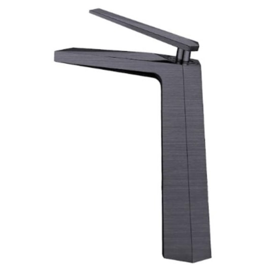 Misturador Monocomando Para Lavatório Bica Alta Kr578 Titânio Escovado Kromma - Imagem principal - 62699642-f56e-483b-9021-299340cfc5e3