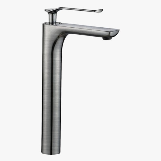 Misturador Monocomando Para Lavatório Bica Alta Kr603 Aço Escovado Kromma - Imagem principal - 73e350a6-d3d4-4248-aaf7-bde10232bcad