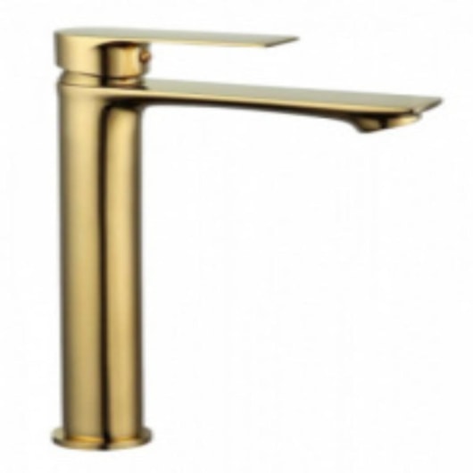 Misturador Monocomando Para Lavatório Bica Alta Kr659n Dourado Kromma - Imagem principal - 51c9afb7-0f86-4a5e-a9f0-0e7609b32563