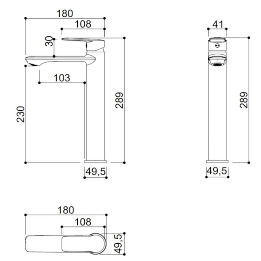 Misturador Monocomando Para Lavatório Bica Alta Kr679n Rosê Matte Kromma - Imagem principal - c8b472c5-3793-48fc-9000-9539d6c74269