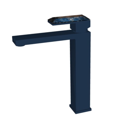 Misturador Monocomando Para Lavatório  Bica Alta Rb1815n Azul Matte E Sodalita Rubinettos - Imagem principal - 102e2349-9f04-47ae-a976-2066ca46a60c