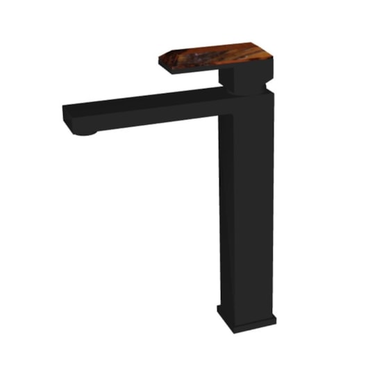 Misturador Monocomando Para Lavatório  Bica Alta Rb1815n Black Matte E Jaspe Marrom Rubinettos - Imagem principal - 09f6193d-7dec-4c8e-9a1a-97807d5d55a2