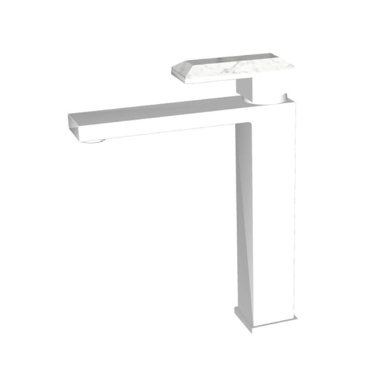 Misturador Monocomando Para Lavatório  Bica Alta Rb1815n Branco Matte E Howlita Branca Rubinettos - Imagem principal - 10a03cb5-c2e5-4719-b812-01ddefd01cd4