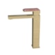 Misturador Monocomando Para Lavatório  Bica Alta Rb1815n Dourado Escovado E Jaspe Rosa Rubinettos - fe56b972-57fa-4e24-8b1b-61e28a26964b